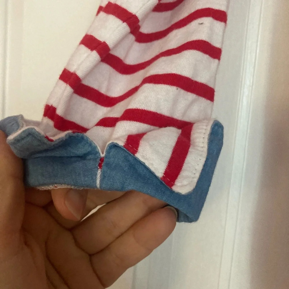 *HP* LeShop, red and white striped T-Shirt- Dress, S - Picture 5 of 16